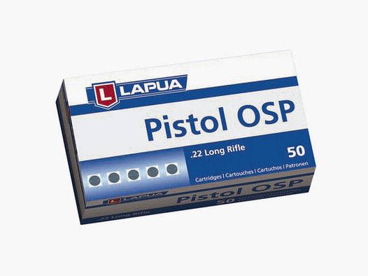Lapua Pistol OSP .22 LR 40GR LRN 50 cartucce