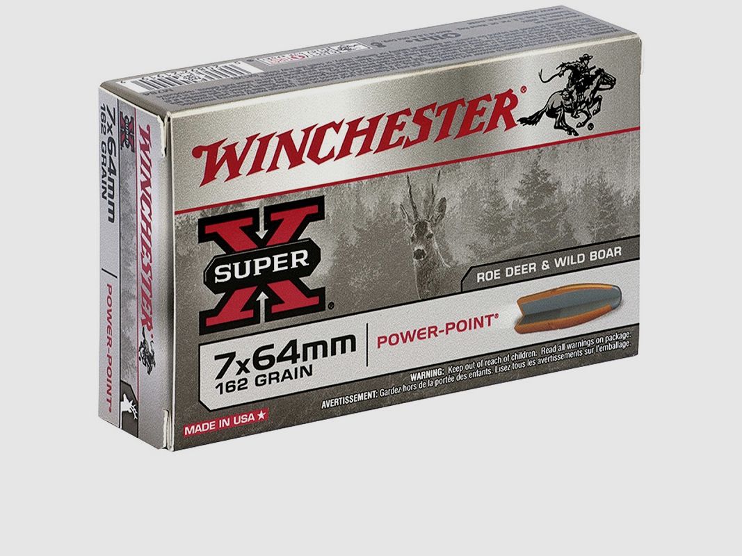 7×64 WINCHESTER SUPER X POWER-POINT 162gr