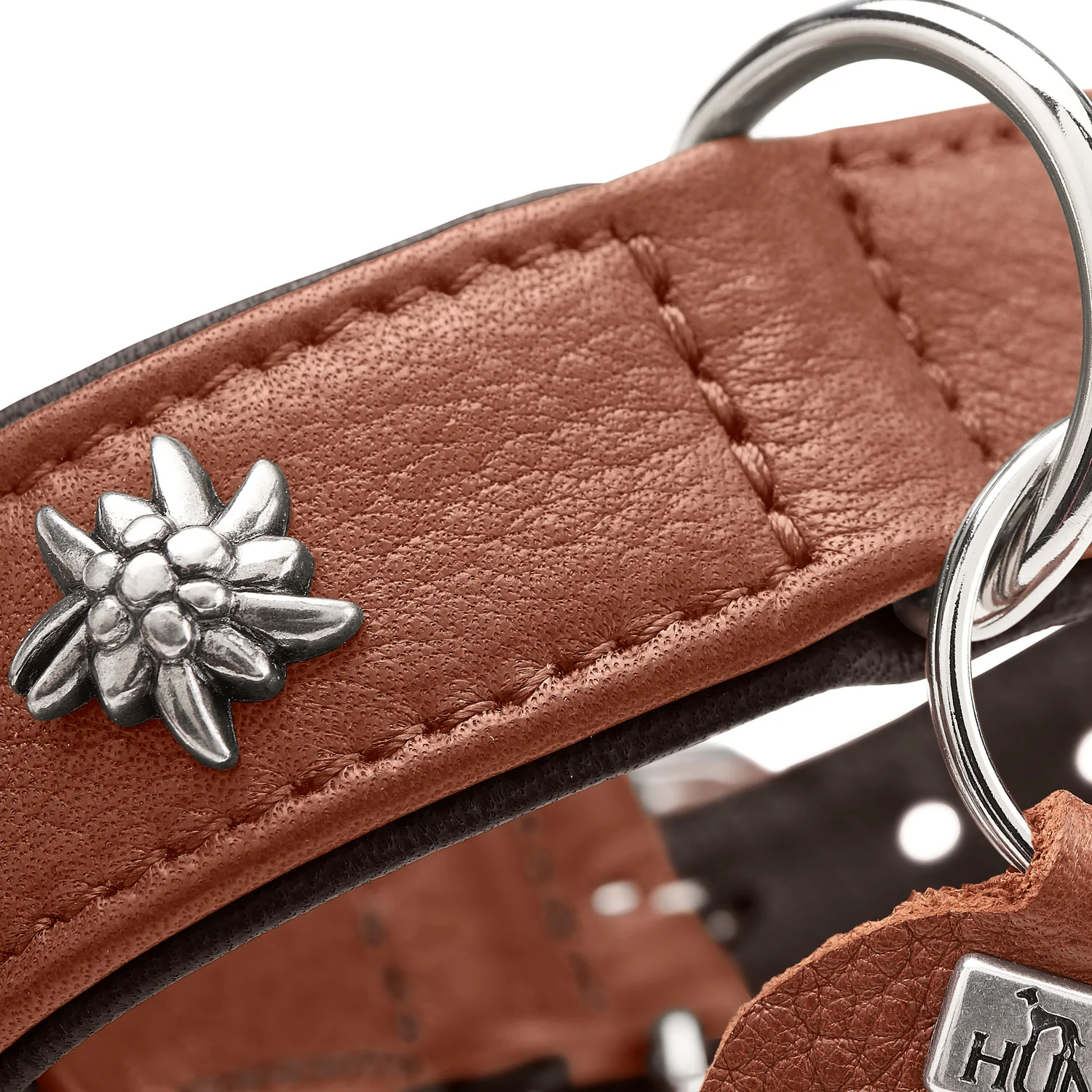 Hunter collar Munich in cognac/black, image 3 of 5