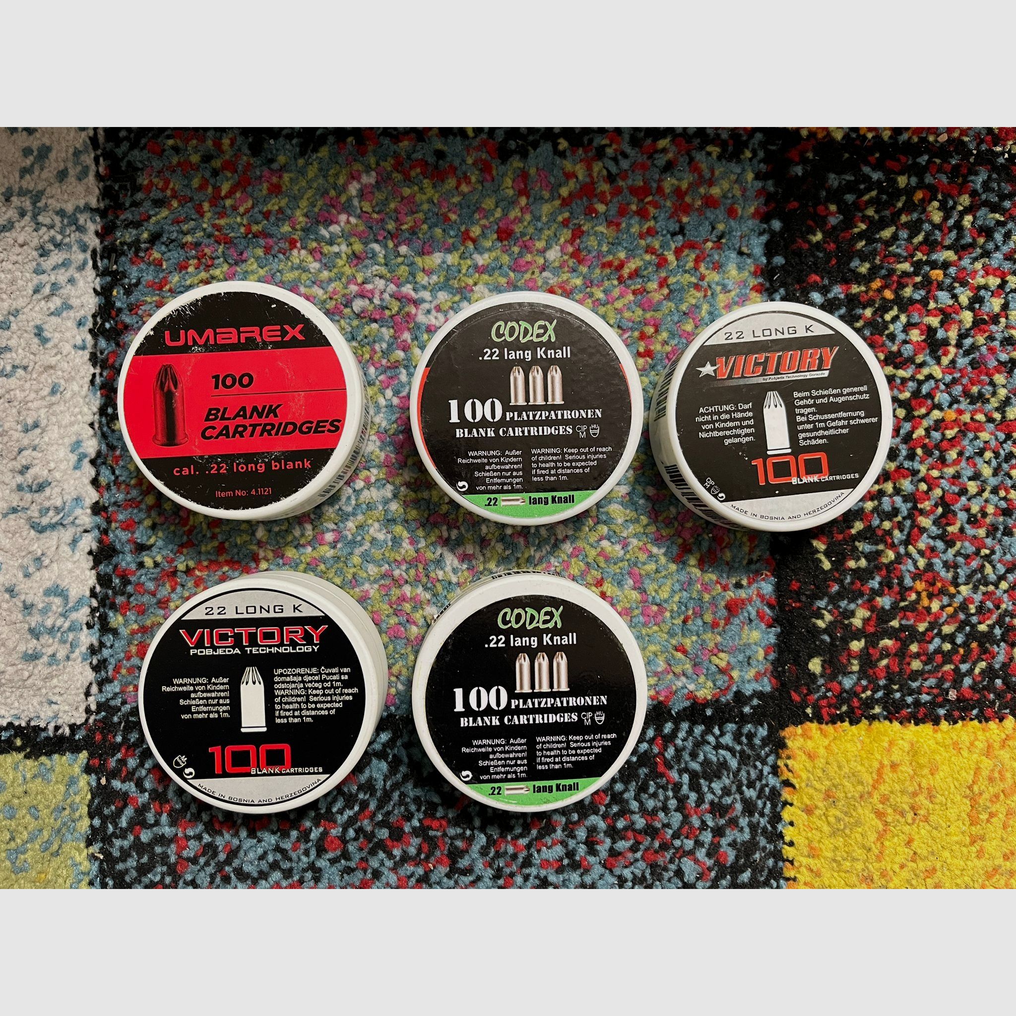 .22 lang Knall Platzpatronen