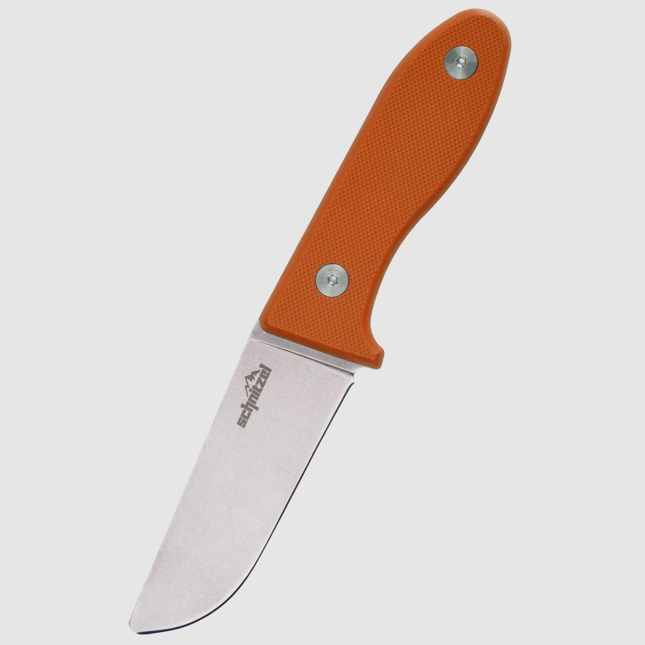 Schnitzel Kindermesser UNU rostfreier 8Cr13Mov-Stahl mit Stonewash-Finish orange