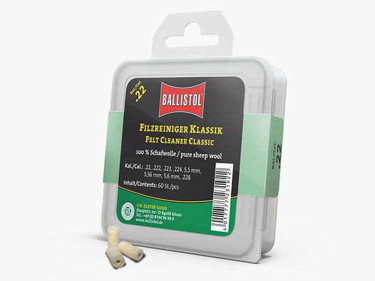 Ballistol Filzreiniger Klassik / 60 Stk. / Kal. .22