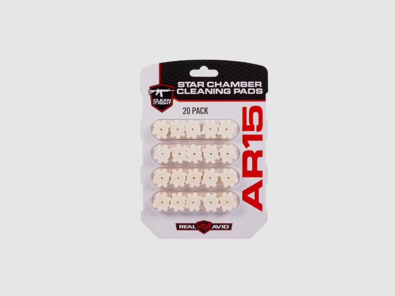 Real Avid AR15 Star Chamber Cleaning Pad 20er Packung