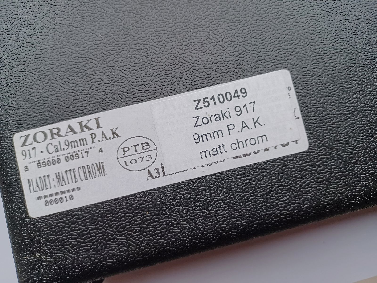 Zoraki 917 Kal. 9mm P.A.K. - Matt Chrom -