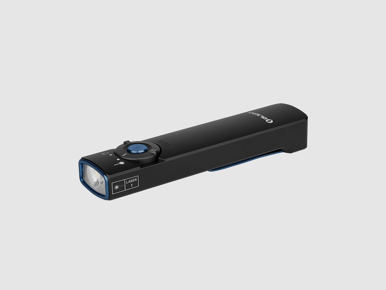 Handheld LED flashlight with pointer Arkfeld 1,000 lumens Olight black, image 1 of 21
