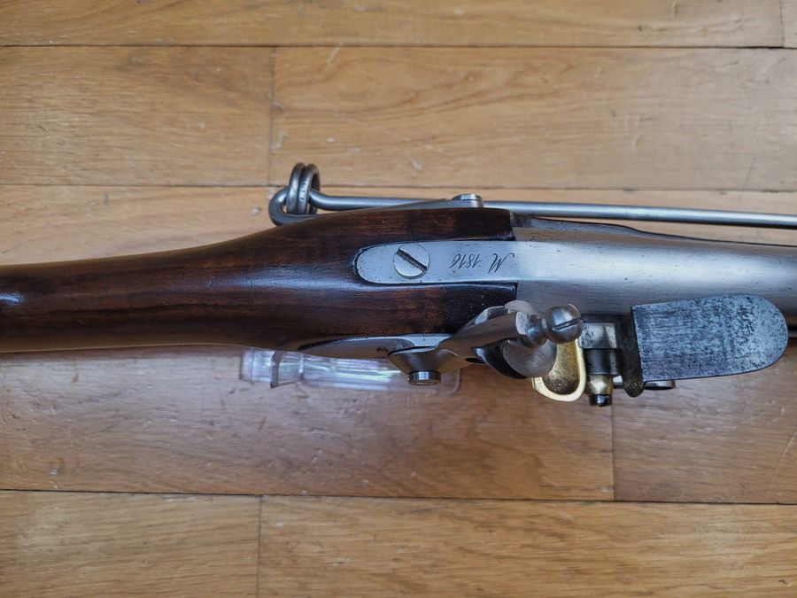 Zeldzaam Cavalerie Musket Model 1816 – Saint-Étienne 1820 – Mooie uniforme stempels in de afwerking – Zeer mooi hout – Goede werking – TBE, afbeelding 17 van 26