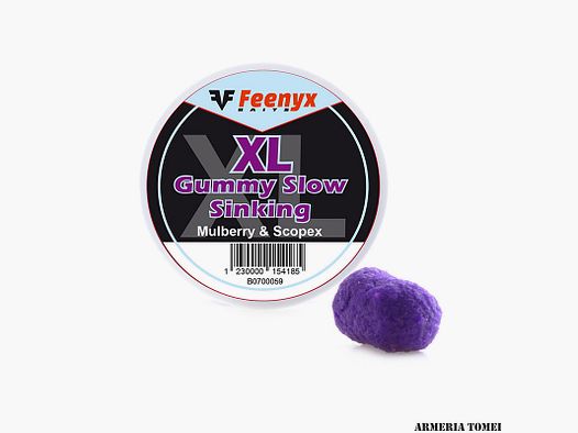 FEENYX BAITS – XL GUMMY SLOW SINKING Mulberry & Scopex 10MM