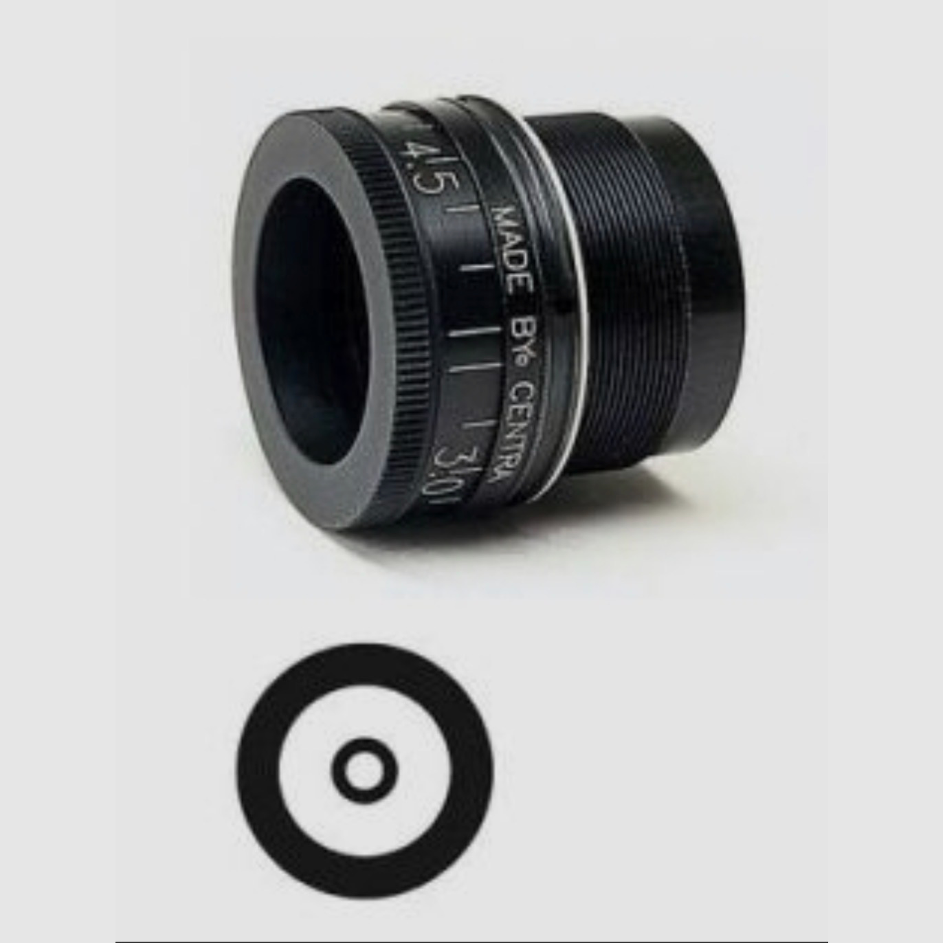 Central adjustable ring sight M18 x 0.5 / 3.8-5.8 / ring width 2mm