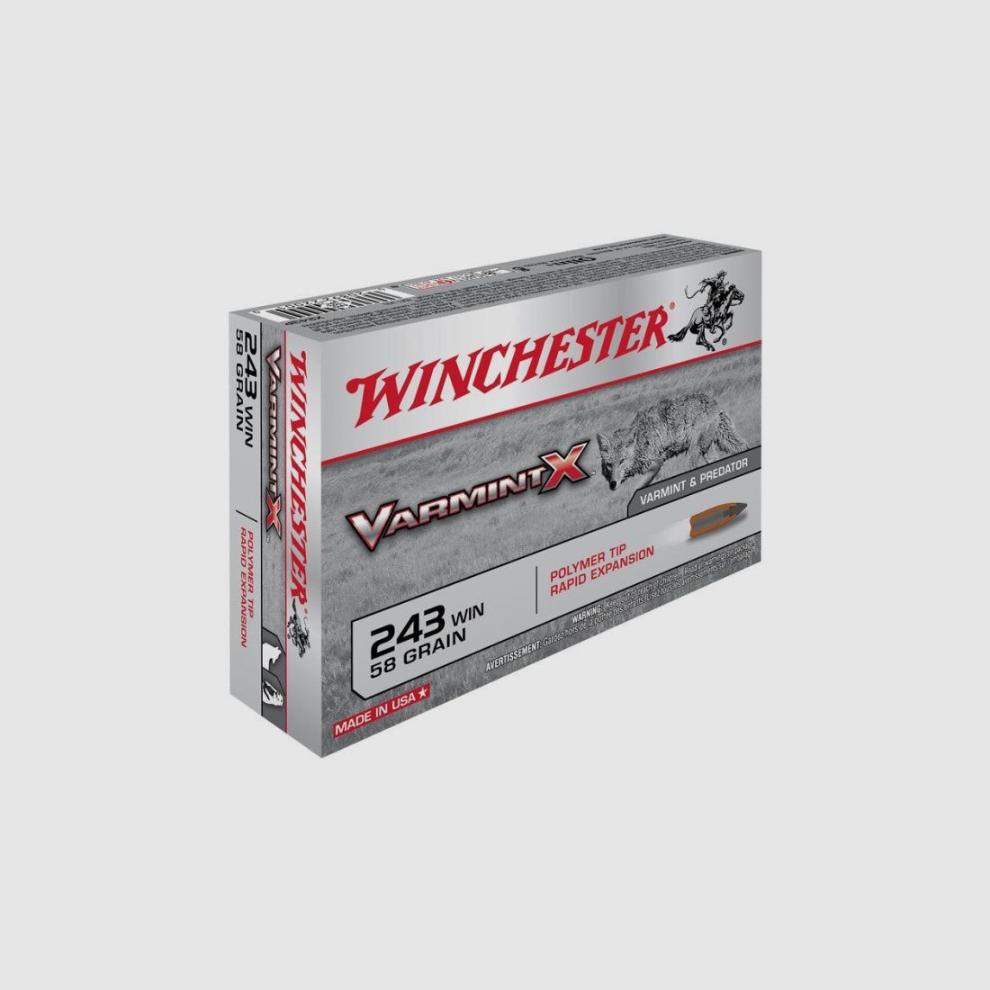Balles Winchester Varmint X - Cal. 243 Win, image 1 sur 6