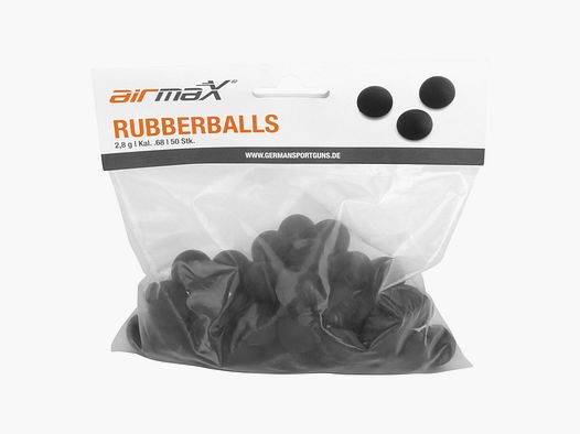 airmaX .68 Gummigeschosse 2,8g Schwarz