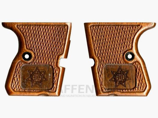 Stalowy orzeł tylne okładziny uchwytu z drewna orzechowego do pistoletu alarmowego