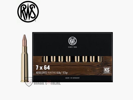 20 nabojów RWS kal. 7X64 123gr KS