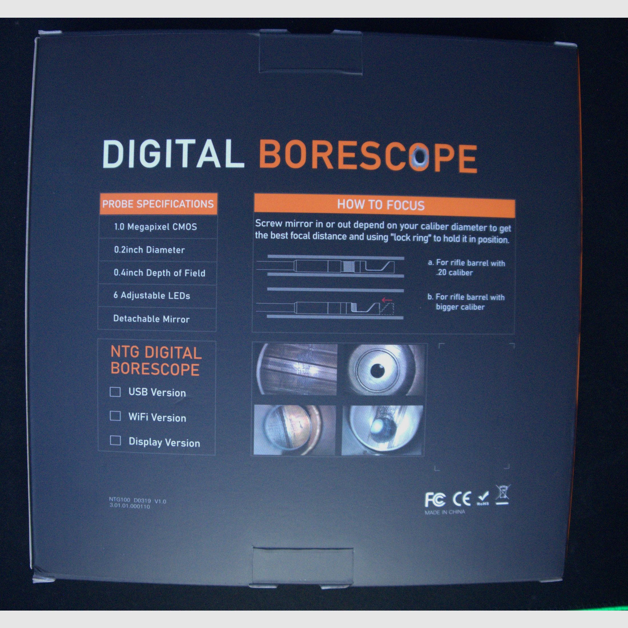 Teslong NTG100 Borescope Endoskop AR15 22lfb Werkzeug Tool NEU Lauf Wartung Schmeisser Glock 