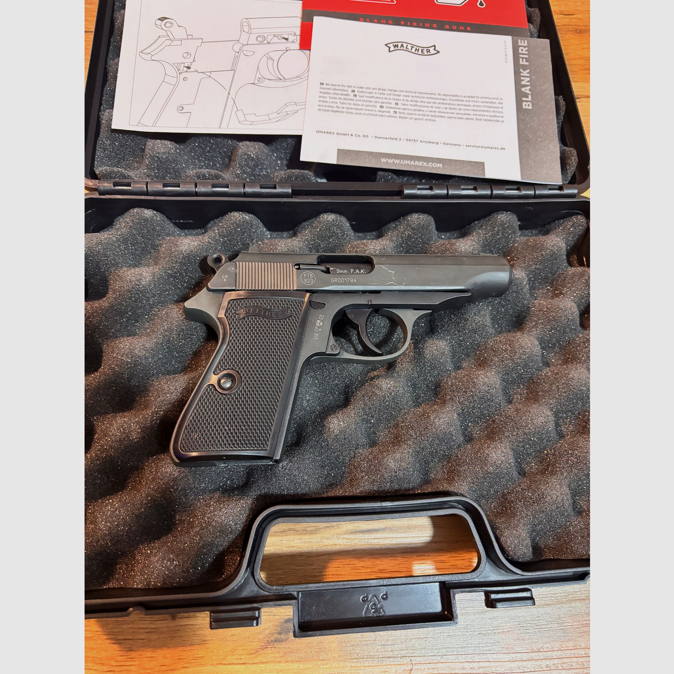 Walter PP Schreck, Schuss