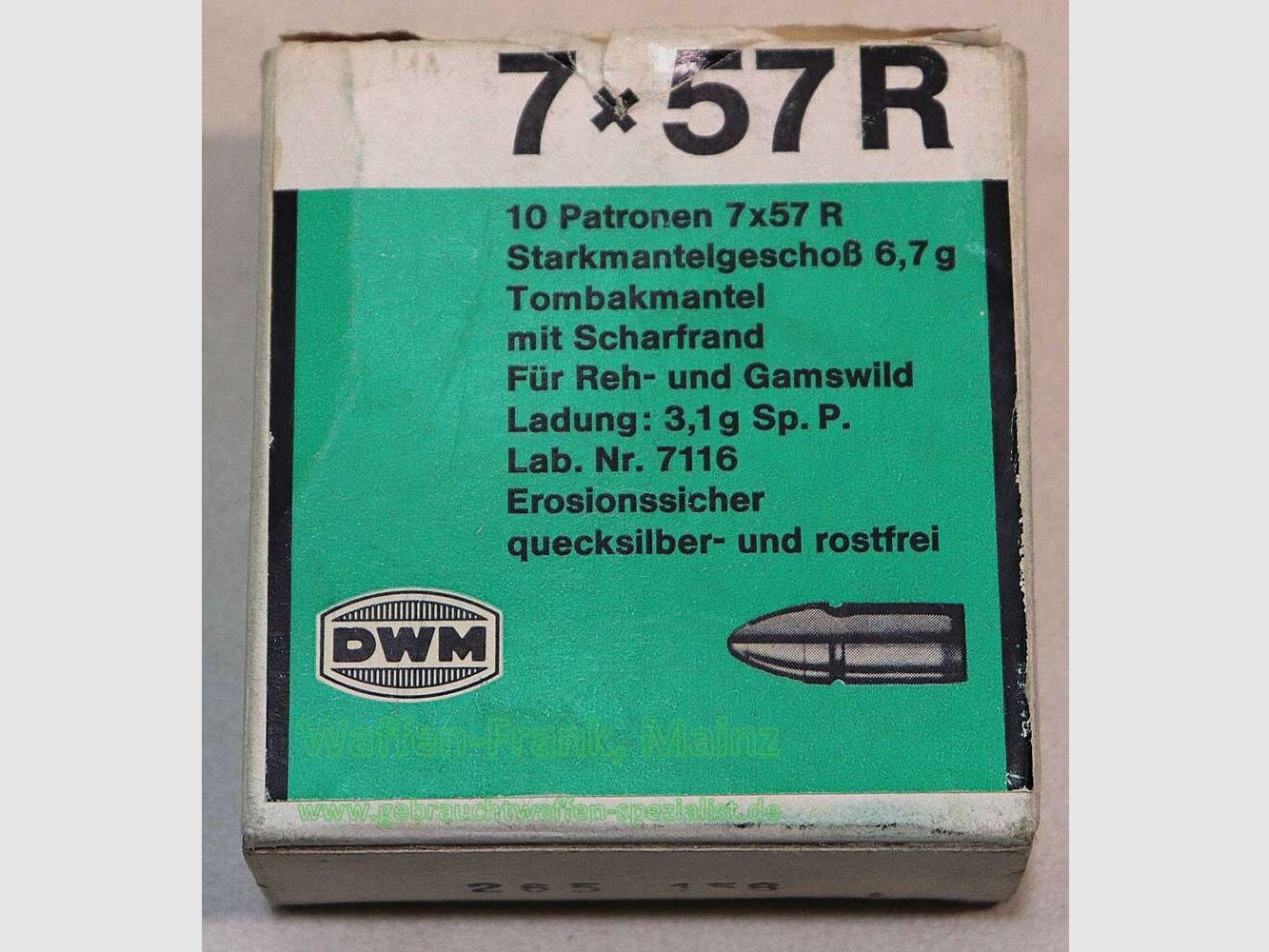 DWM, Karlsruhe cartouches de fusil 7x57R