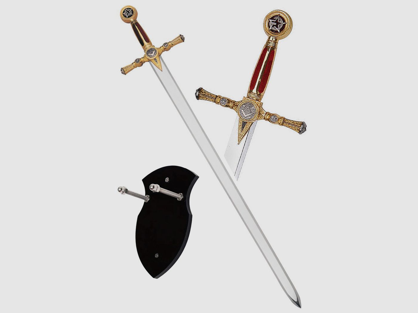 Masonic sword including display