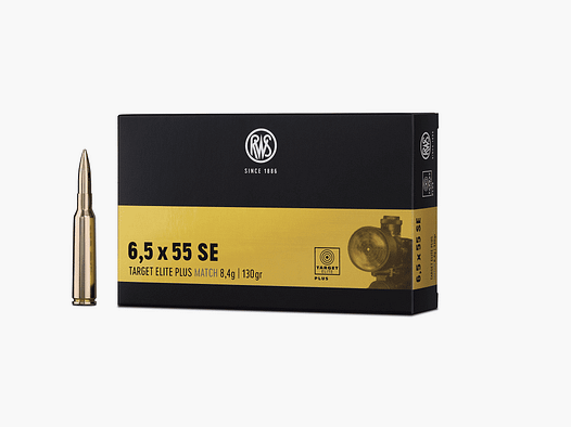 RWS Target Elite Plus Match 6,5x55 SE 143 gr - 20 stuks.