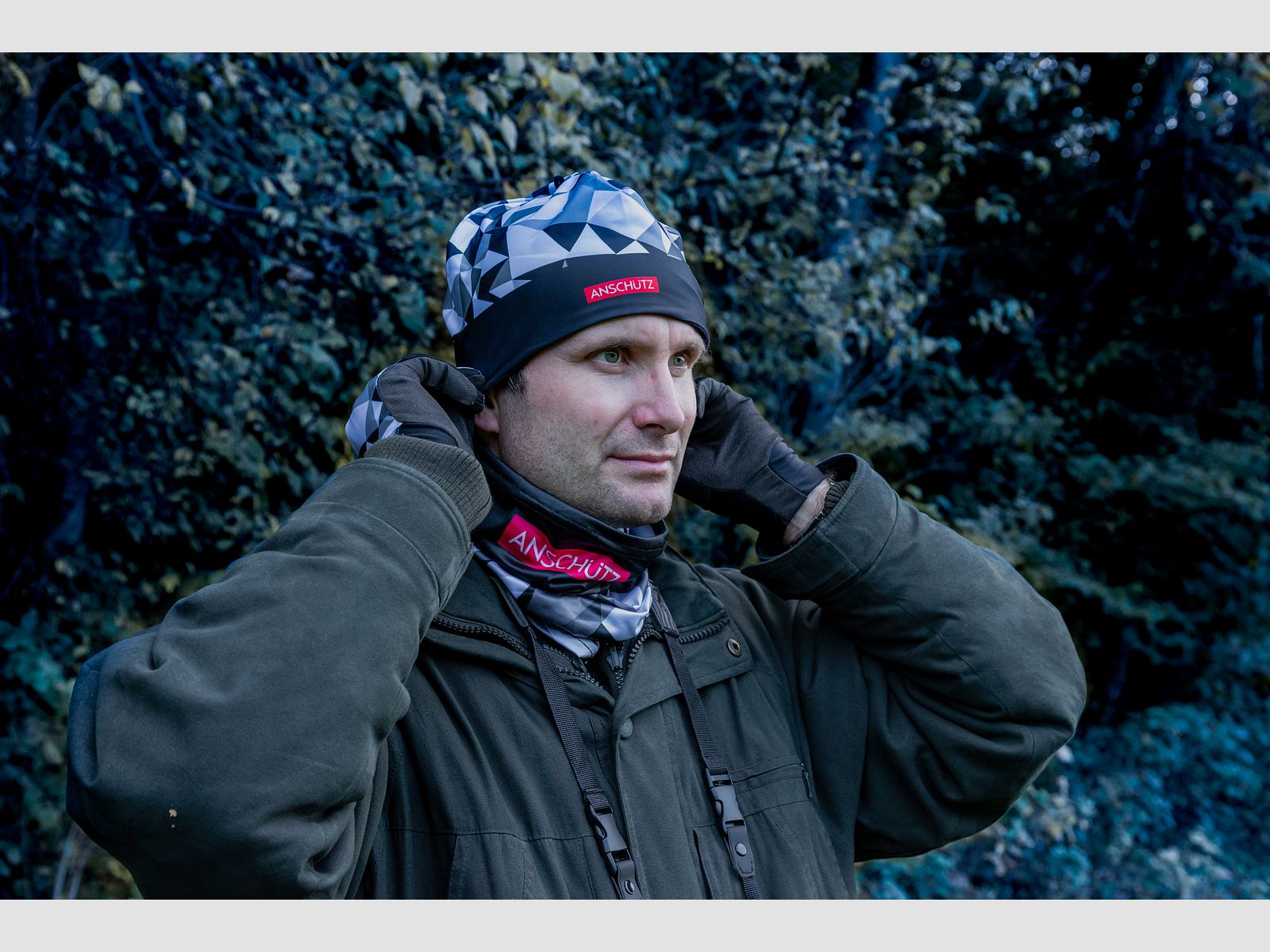 Multifunctional neck scarf "Camo