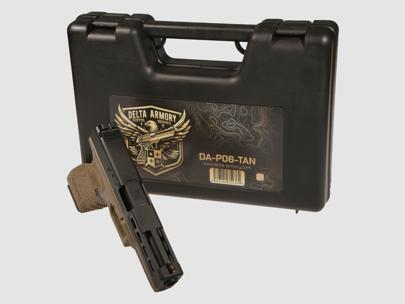 P06 GBB Airsoft Pistole in Tan | Delta Armory