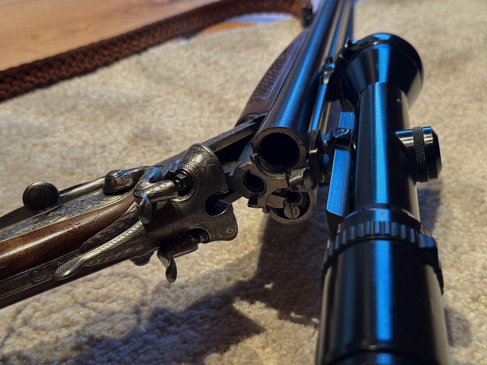 Sauer & Sohn Hahndrilling mit Seitenöffnung und kurzem Einstecklauf  |  KAL .30-30Win  |  16/70 |  .22 Magn. LFB