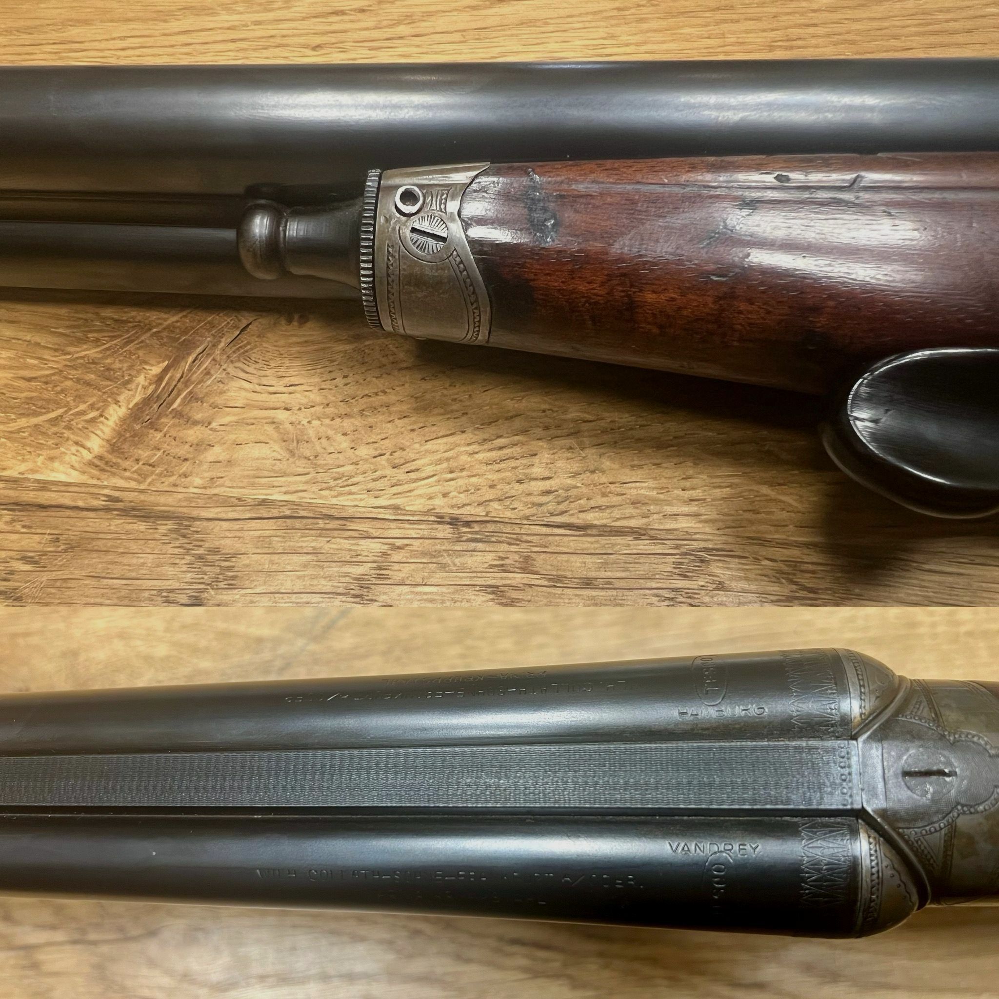 W. Collath & Sons collector's weapon double-barreled shotgun with eccentric lock