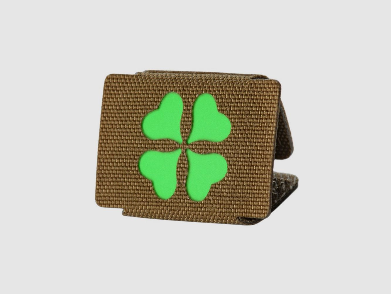 MOLLE-Klettpatch Kleeblatt coyote