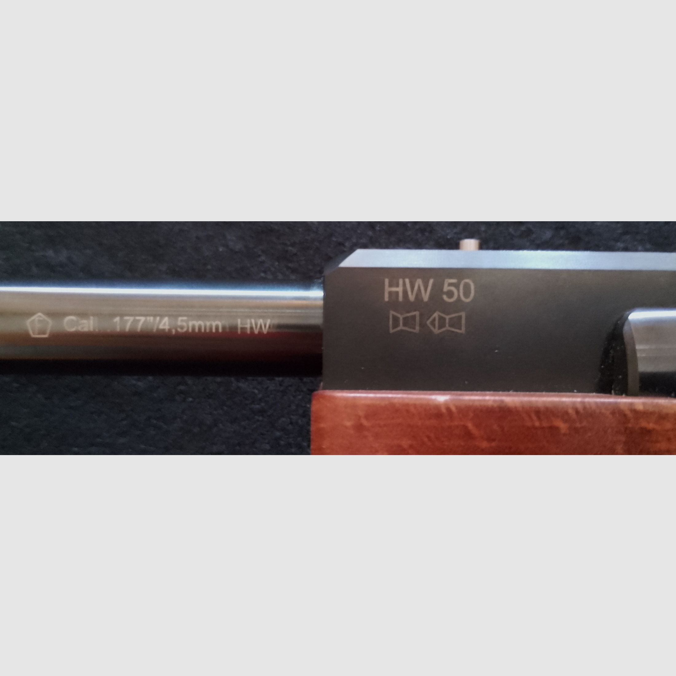 Break barrel air rifle Weihrauch HW 50 S FO beech stock caliber 4.5 mm (P18
