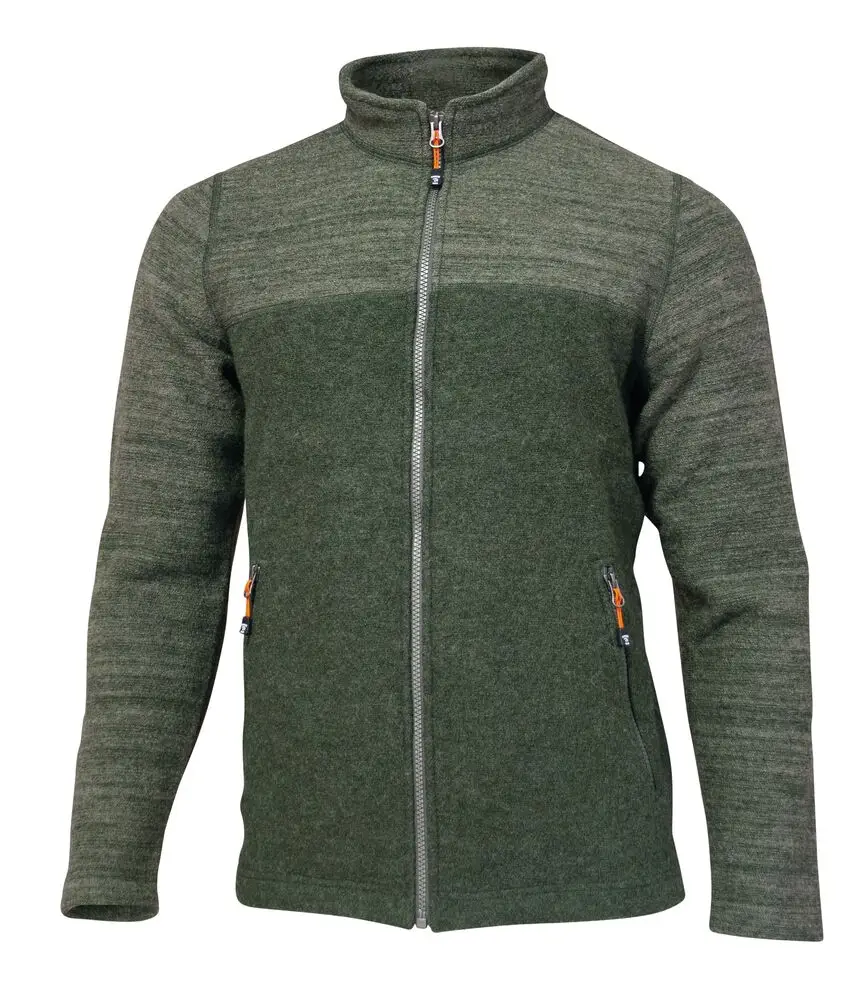Ivanhoe Wolljacke Jon mit Stehkragen (Grün)