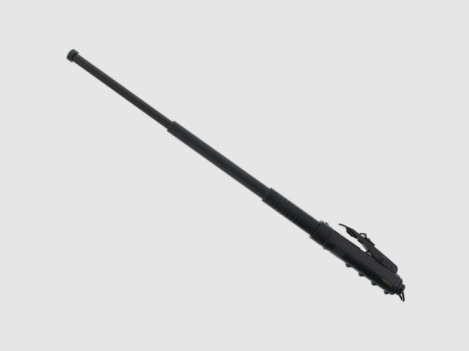 Automatik Teleskopschlagstock 19,5'' mit Gürtelholster - Schwarz