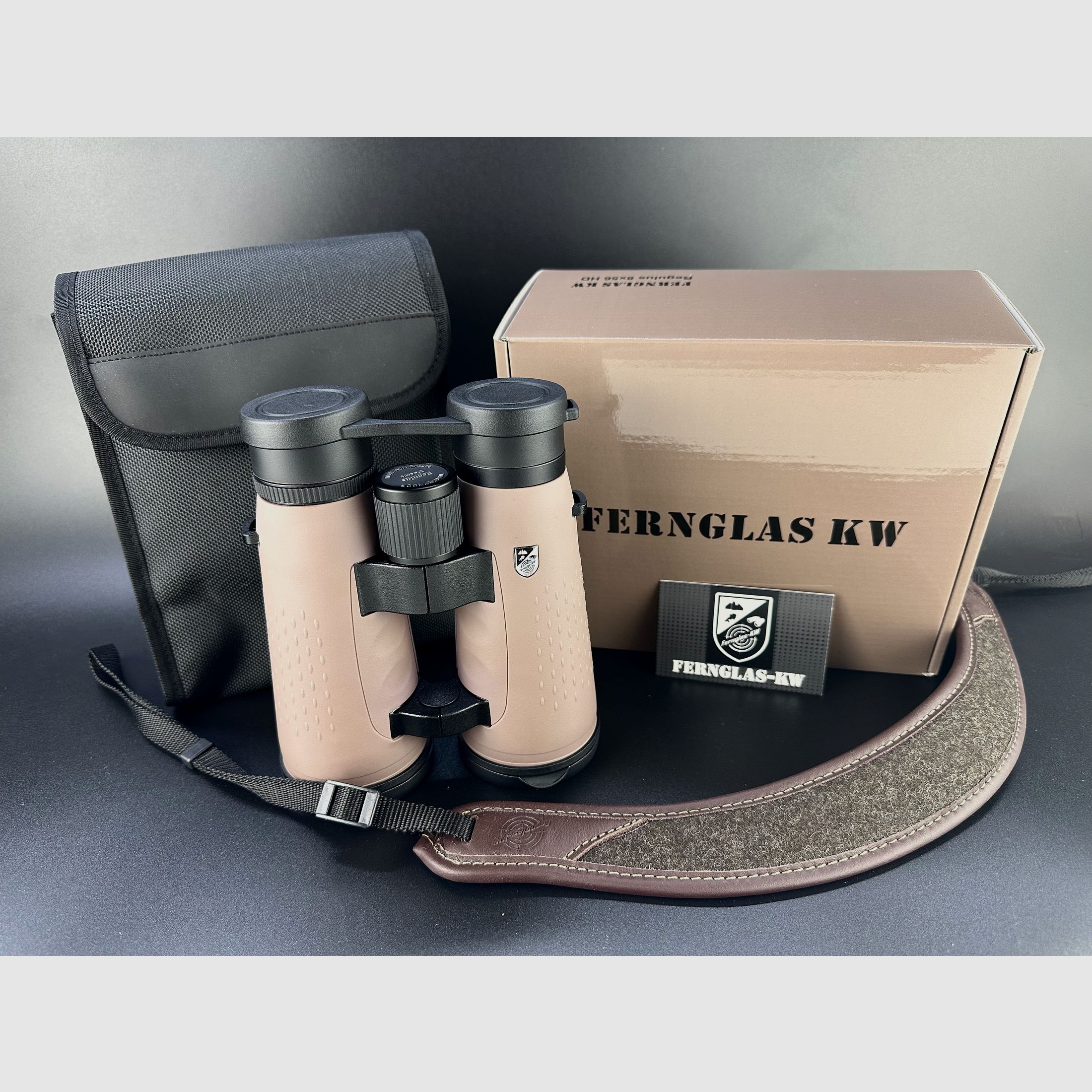 DDoptics Fernglas-KW Regulus 8x56 HD mit Tasche und Niggeloh Trageriemen