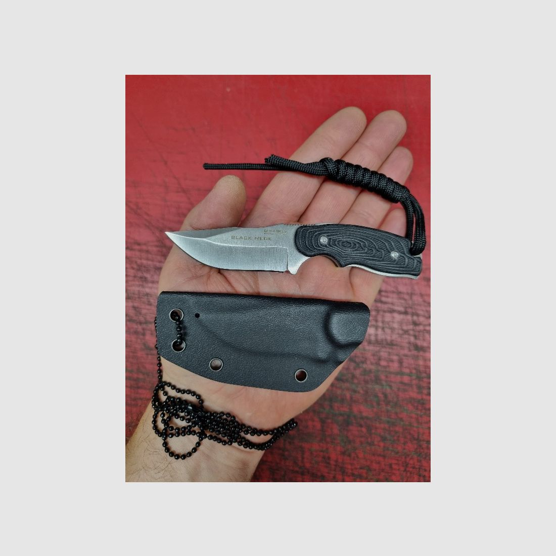 BlackField BLACK Mini NECK Neckknife Umhngemesser Halsmesser EDC
