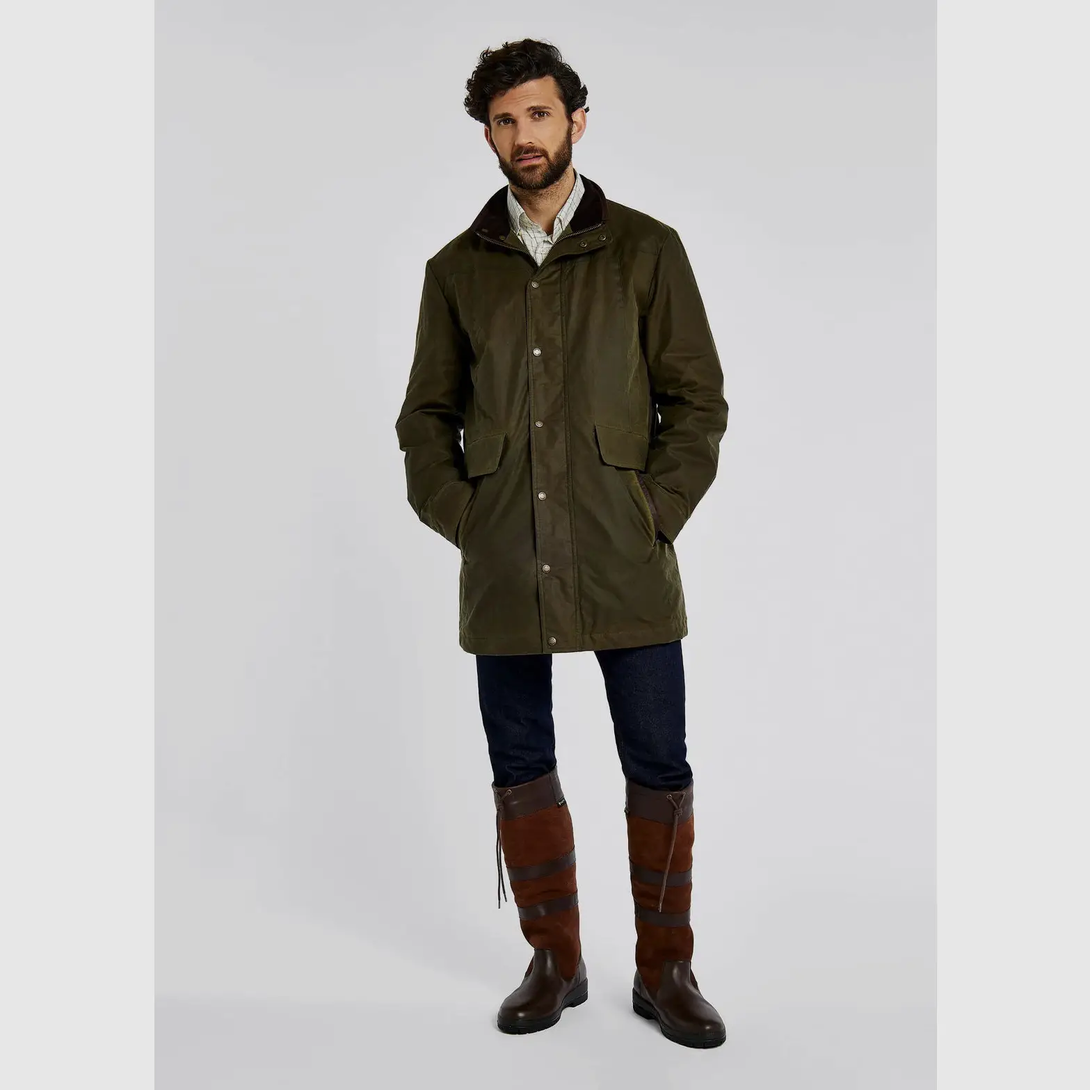 Dubarry Chalkhill Herren-Wachsjacke, Fenchel, Bild 1 von 8