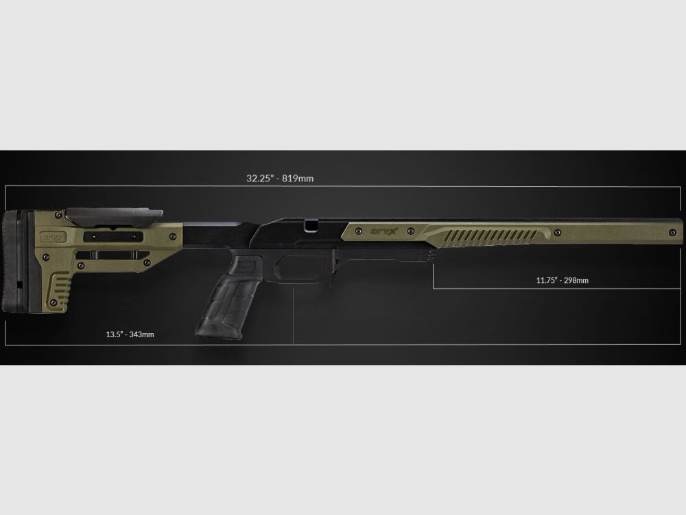 MDT MDT Oryx Schaft / Chassis - CZ 457 - BLK (schwarz)