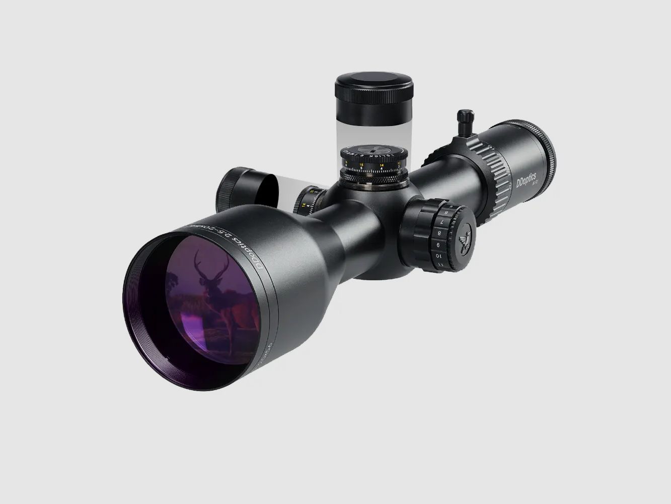 DDoptics Zielfernrohr | Nighteagle V8 2,5-20x56 NFX | Supershort | A4N | MRAD