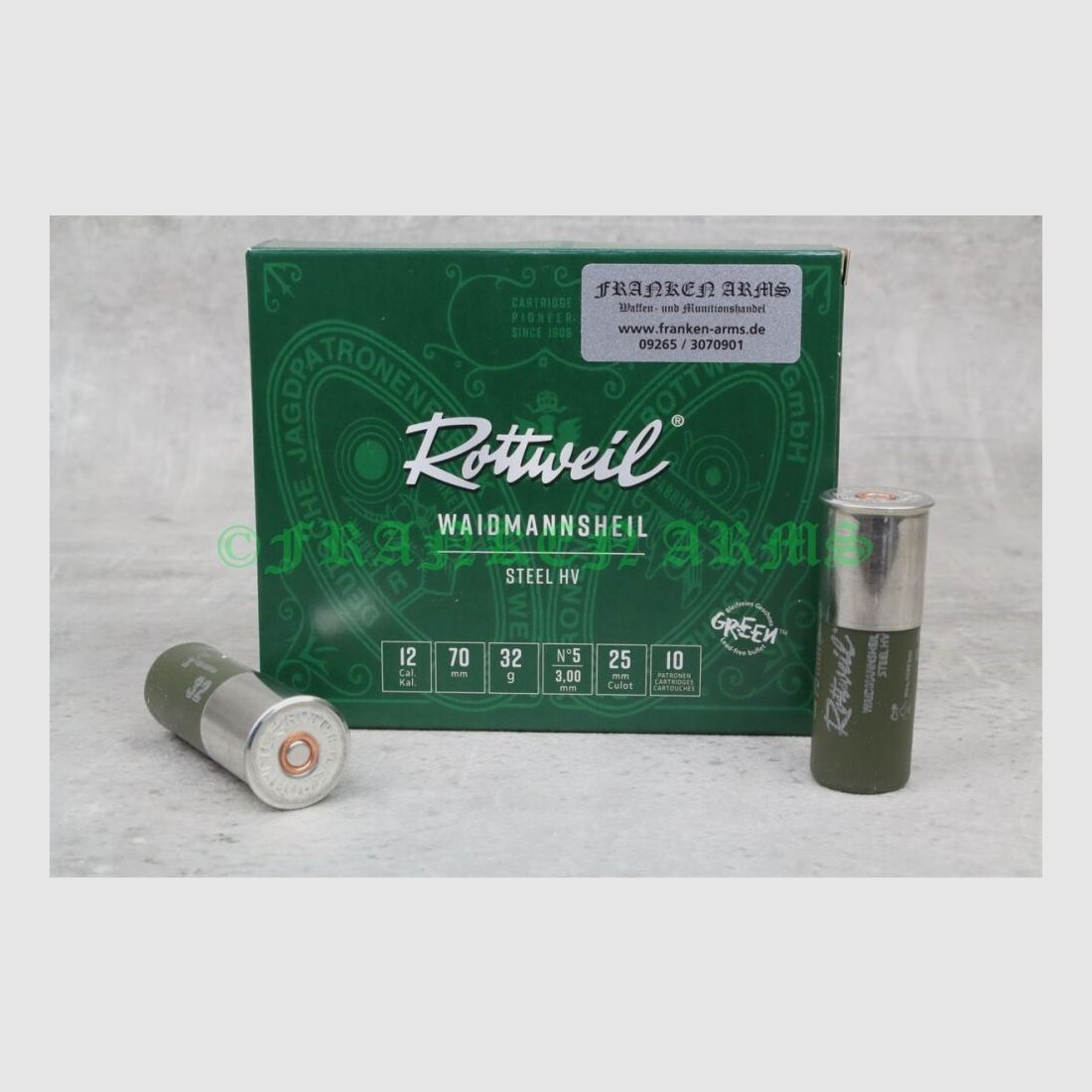 Rottweil Waidmannsheil Steel HV 12/70 3,0mm 10Stück