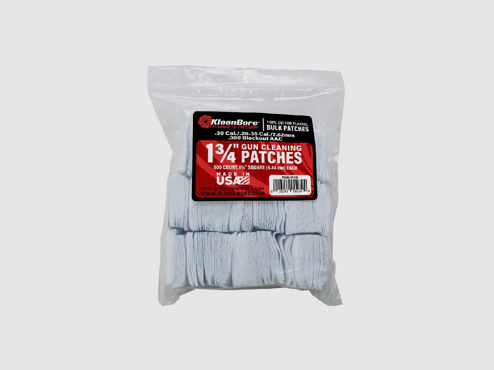 500 Patches 1-3/4" Eckig .30/7.62mm