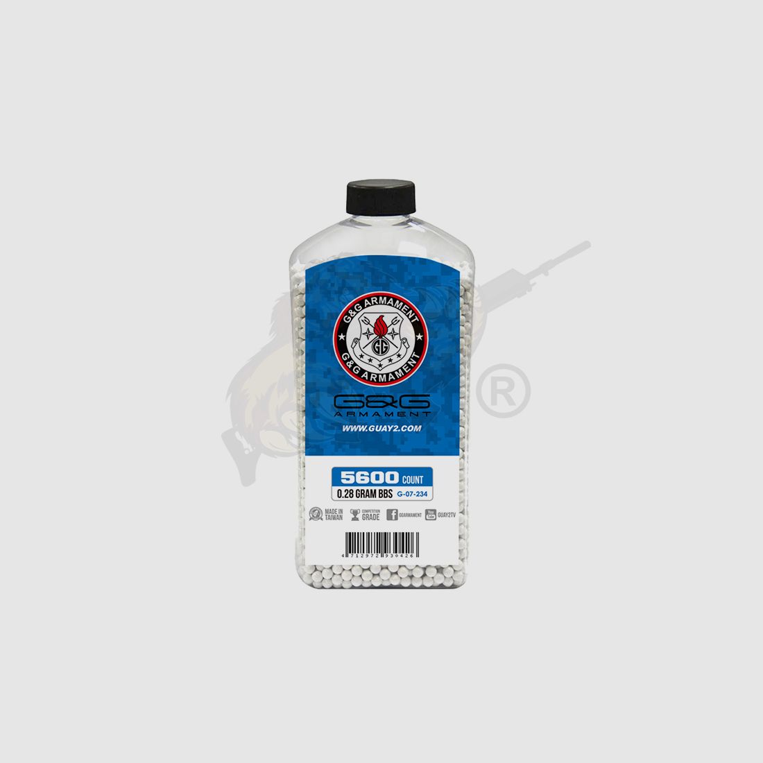 Perfect Airsoft BB`s 0.28g (5.600 Stück) diameter 5,95mm - Weiß