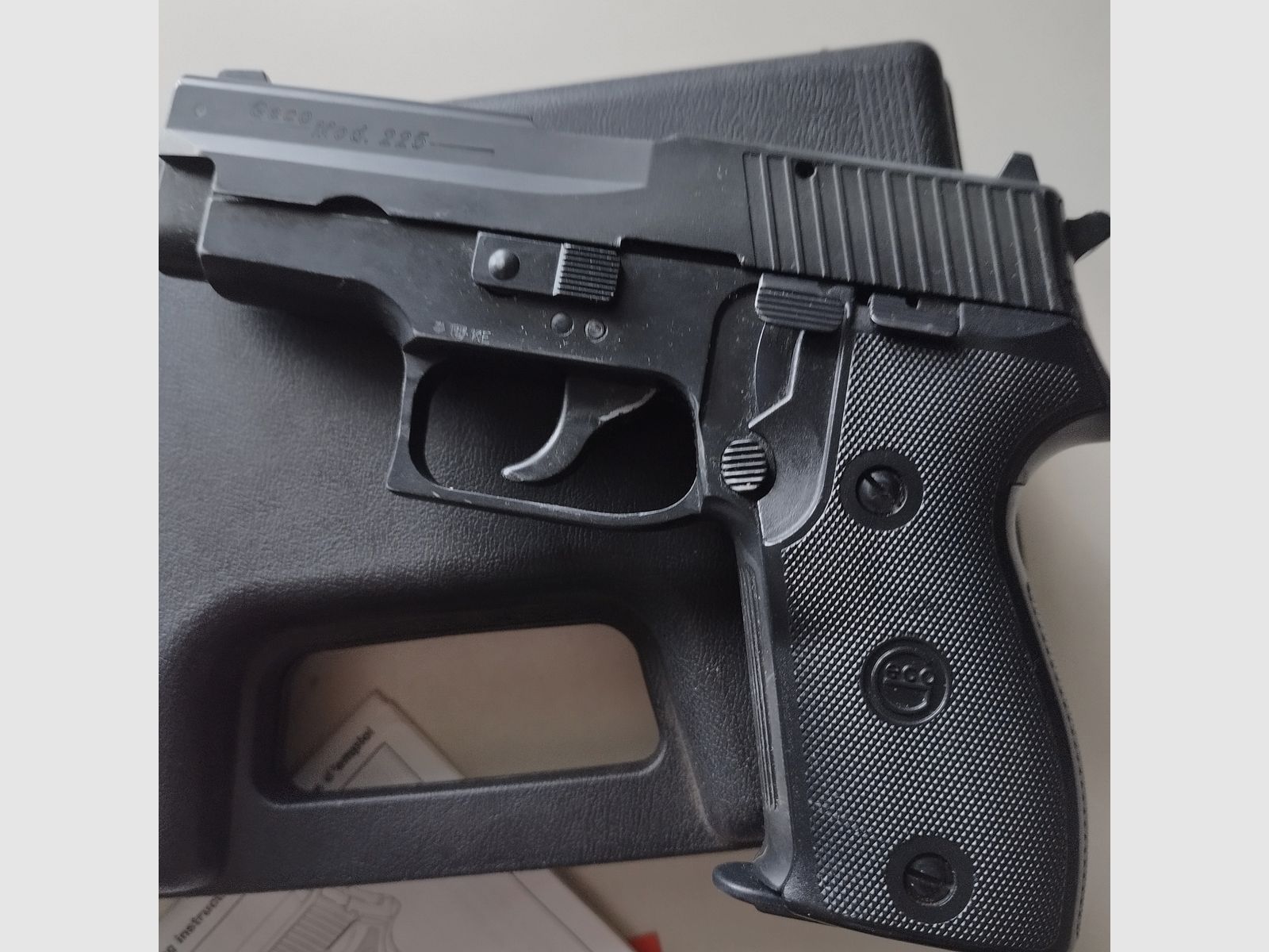 Geco Mod. 225 - 9mm P.A.K. - SRS pistol with box PTB
