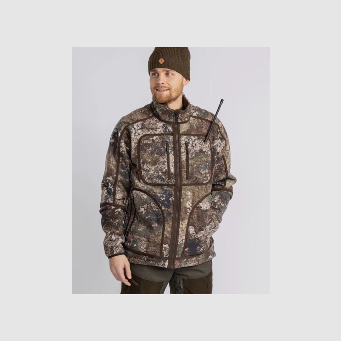 Pinewood wendbare Herren Fleecejacke Furudal Reversible Camou