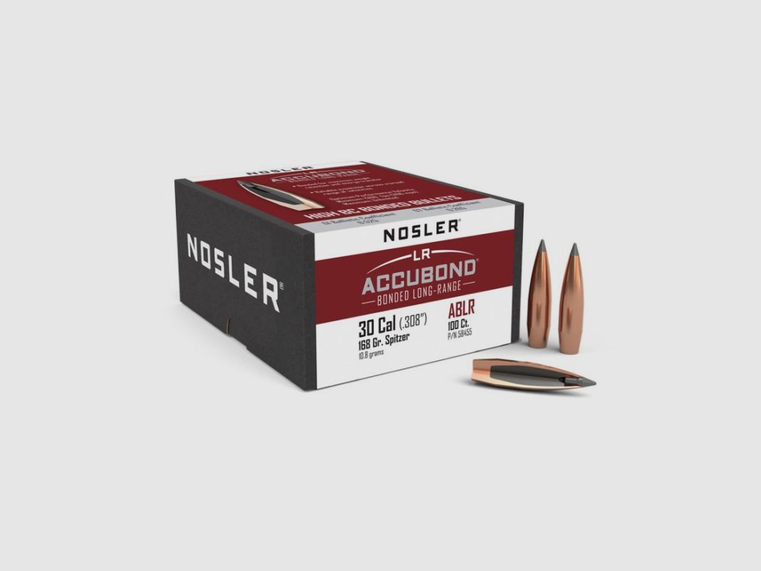NOSLER ACCUBOND BULLE CAL30 GR168