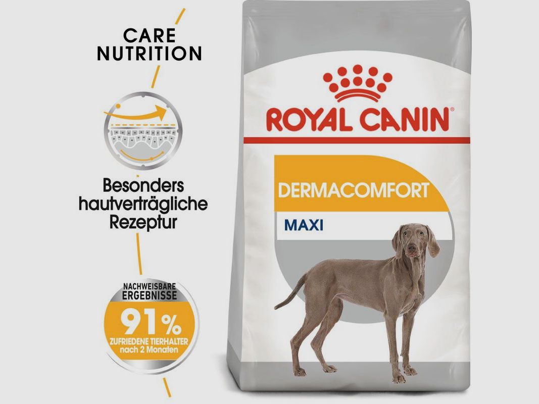 ROYAL CANIN Große Hunde Trockenfutter Dermacomfort Maxi für empfindliche Haut