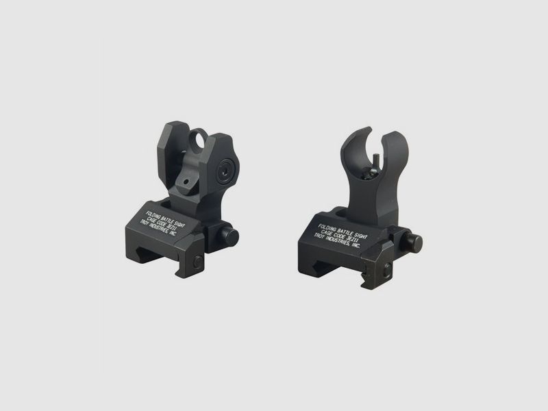 TROY INDUSTRIES AR-15 SKŁADANY CELNIK PRZEDNI W STYLU HK CZARNY ZESTAW, zdjęcie 1 z 2