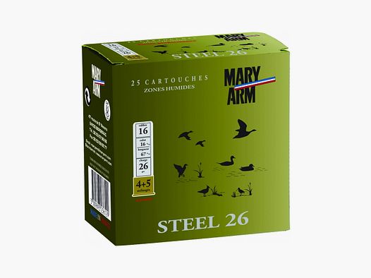 Patronen Mary Arm Steel 26 Kal. 16 mit Jupe