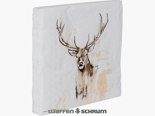 AKAH Serviette Hirsch 2024 33 x 33 cm