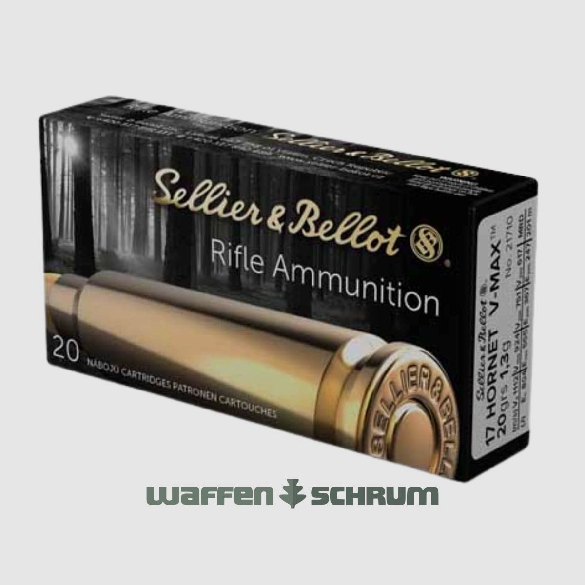 Sellier & Bellot V-Max 1,3g - 20gr. .17Hornet