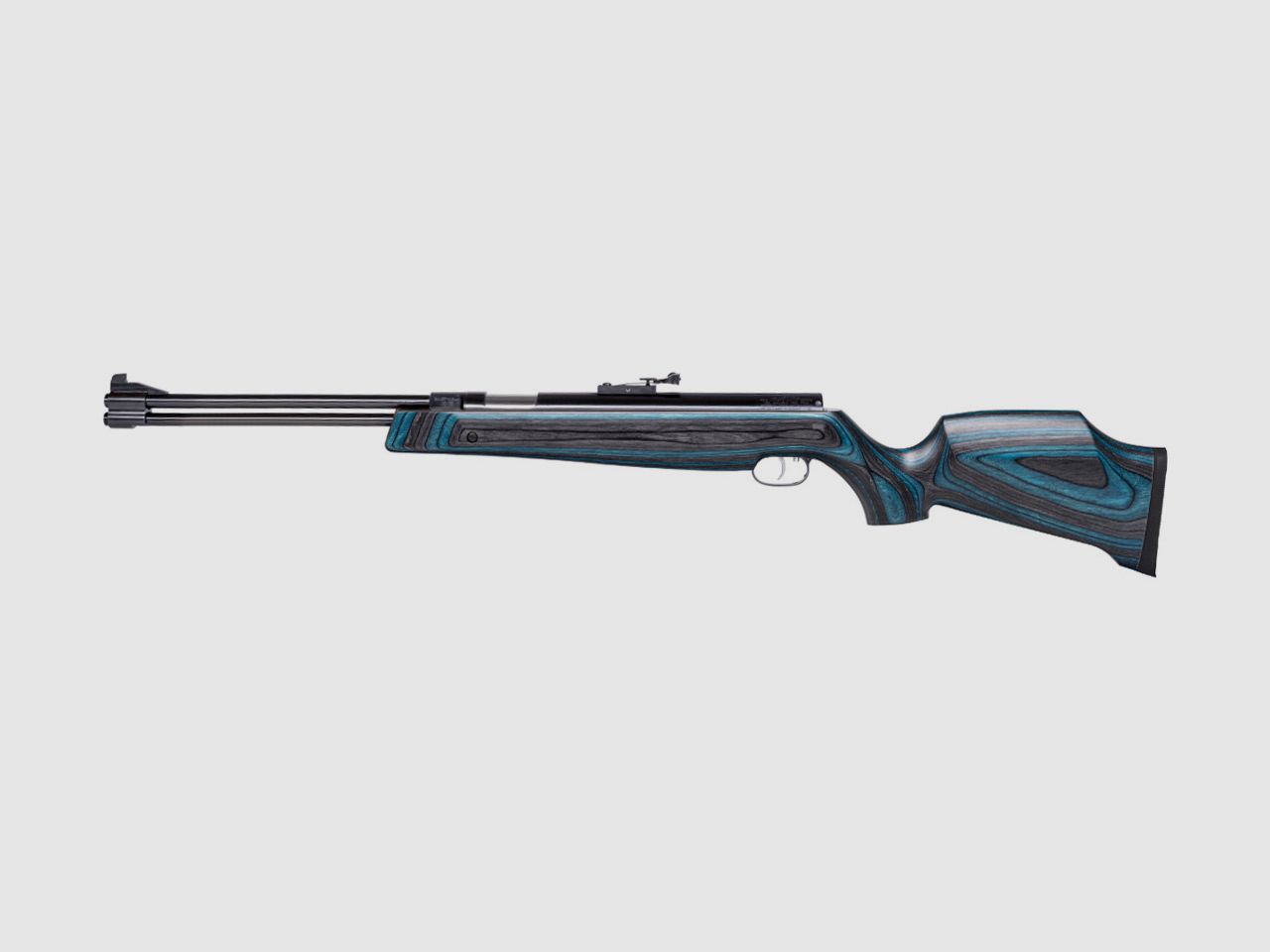 Starrlauf Luftgewehr Weihrauch HW 77 K Blue Edition blauer Schichtholzschaft Kaliber 4,5 mm (P18)
