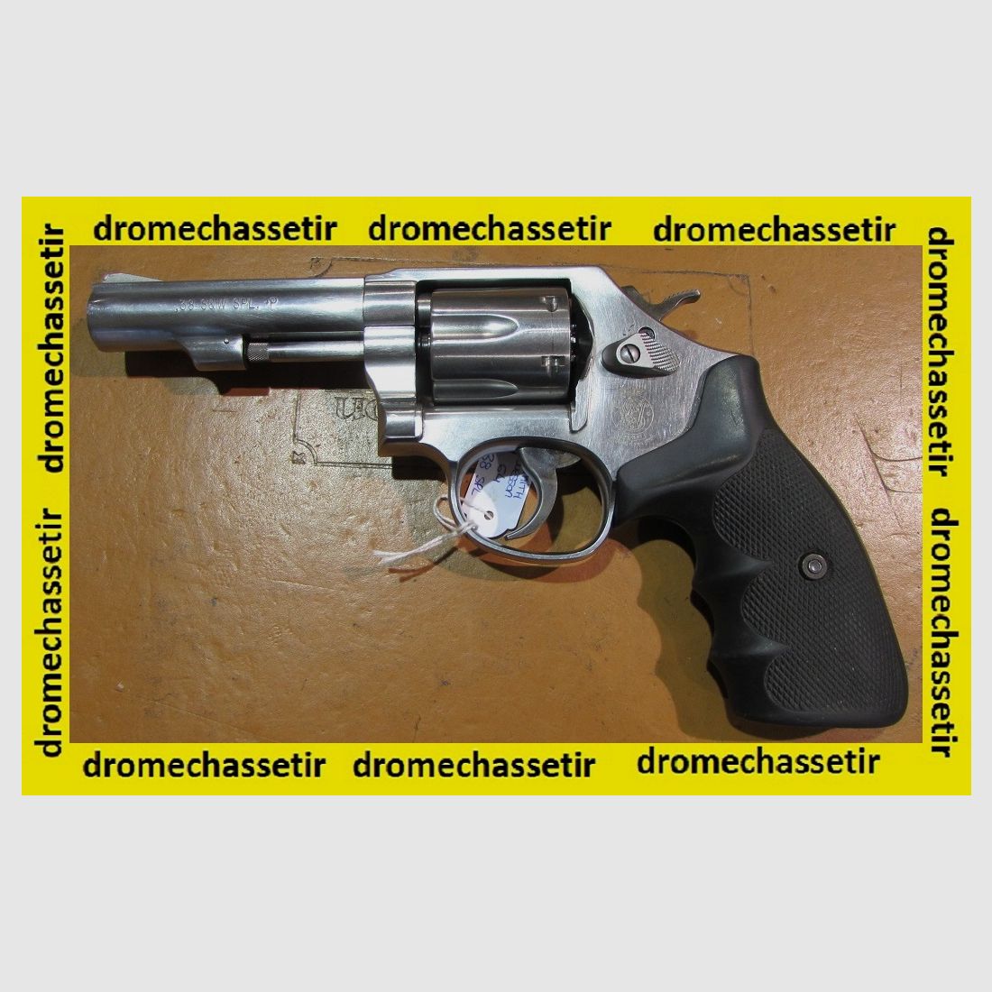 Revolver Smith & Wesson 64, Lauf 4 Zoll, Kal. 38 Special, Inox, guter Zustand, Bild 2 von 2