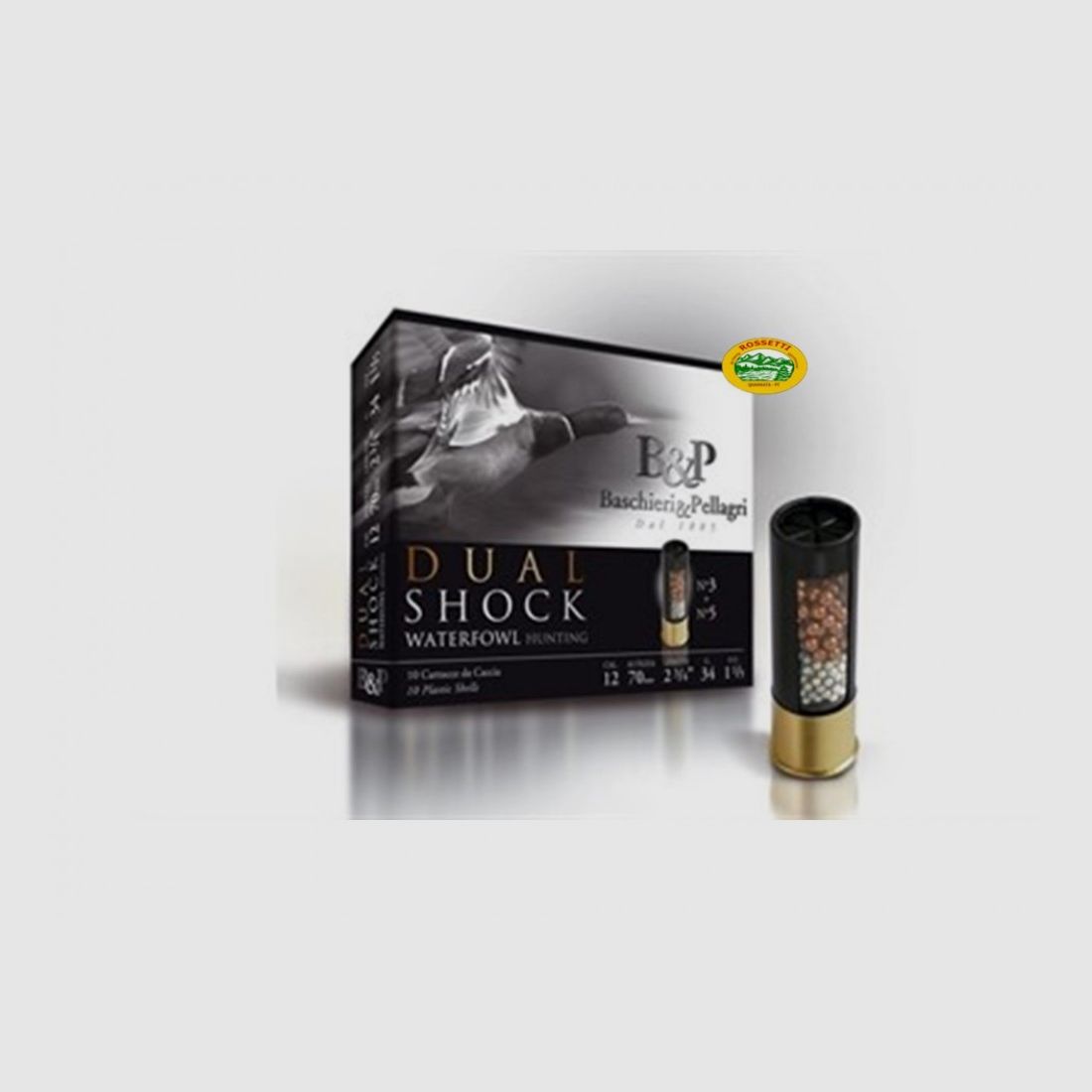 BASCHIERI & P. DUAL SHOCK Kal.12 gr.34 p.3+5 bleifrei