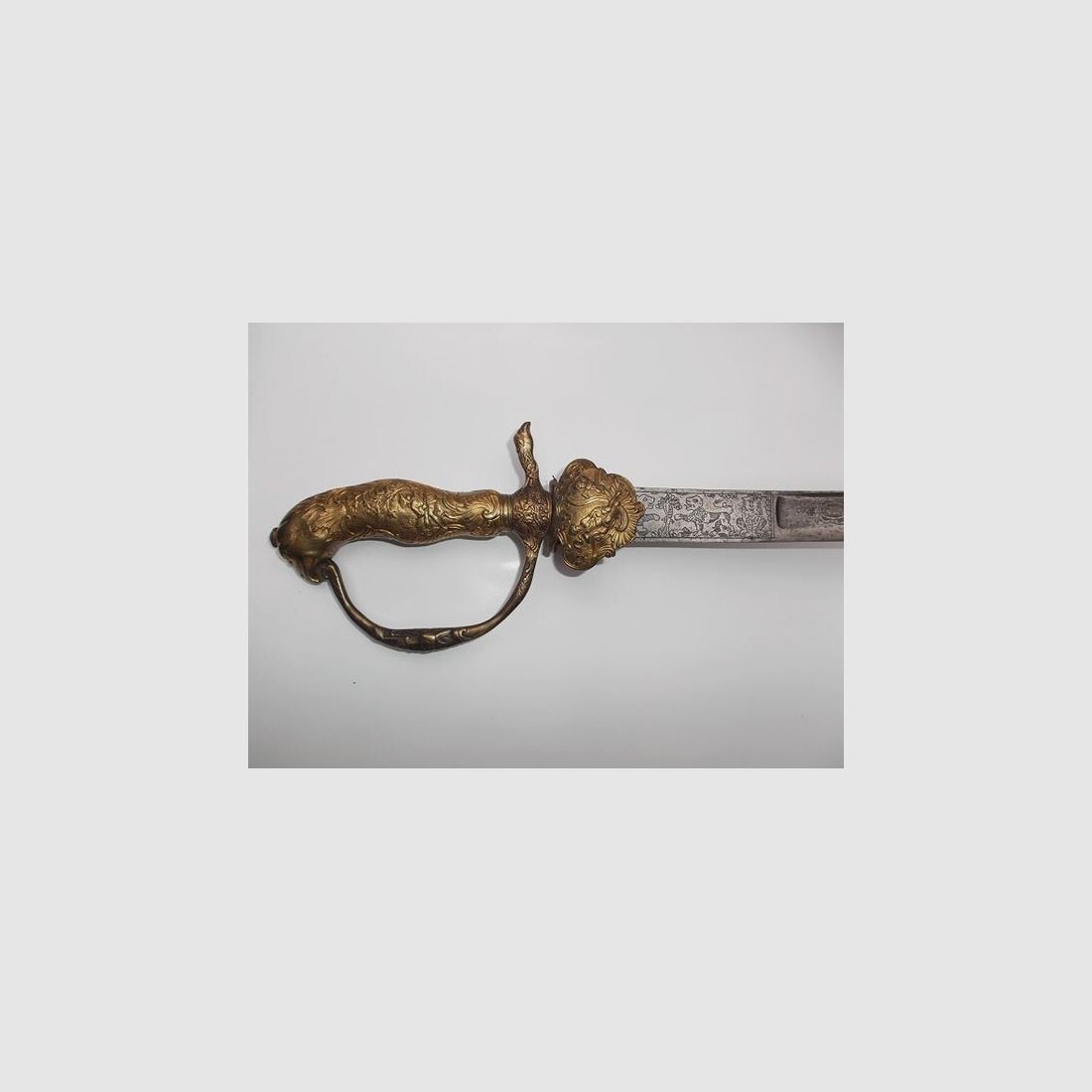 3-262 Rokoko-Hirschfänger mit Vogelkopf um 1760-80 Deutsch