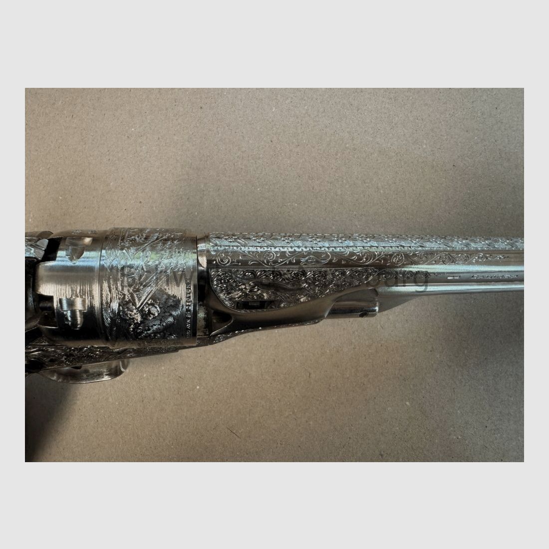 Perkussie revolver Galesi Rigarmi Brescia Army 1860 handgegraveerd .44(BlackPowder)